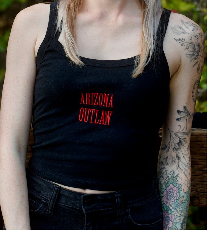 Arizona Oulaw Embroidered tank top