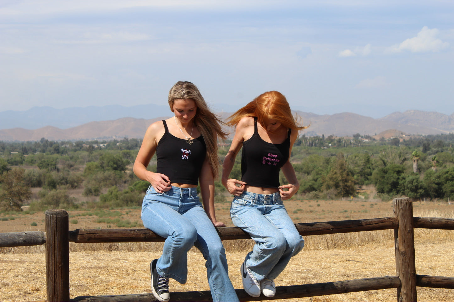 Truck Girl Embroidered tank top